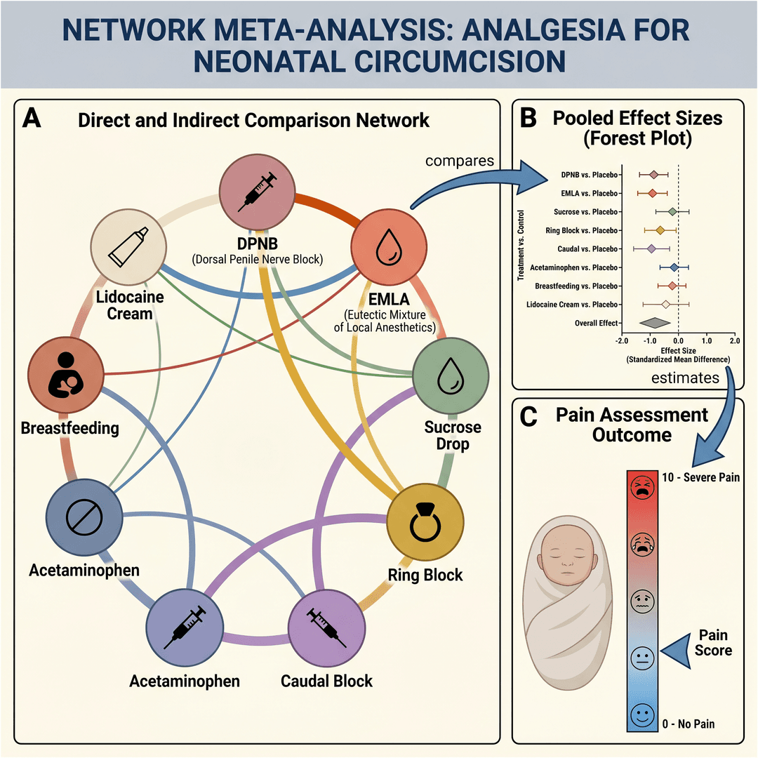 Meta-analysis network diagram